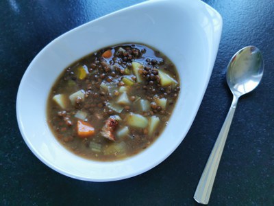 Sächsische Linsensuppe süß-sauer Sächsische Linsensuppe süß-sauer